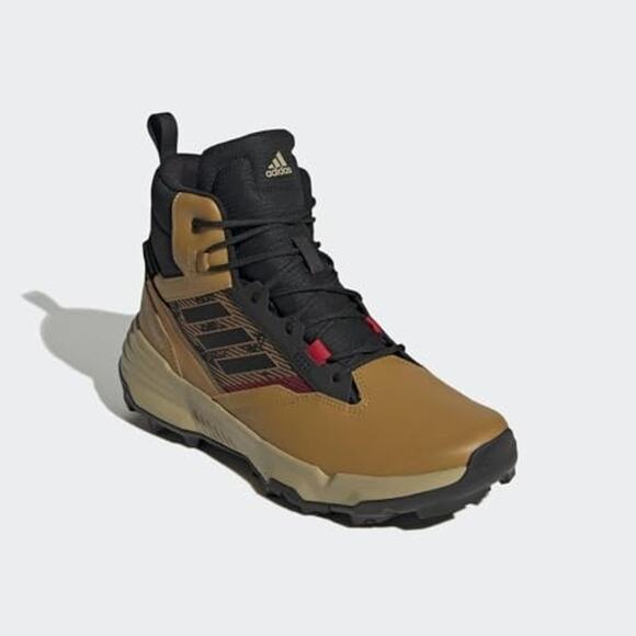 NWT Adidas Men's Terrex Unity Leather Mid R.Rdy ,Black/Tan-SZ 10 - Picture 1 of 6